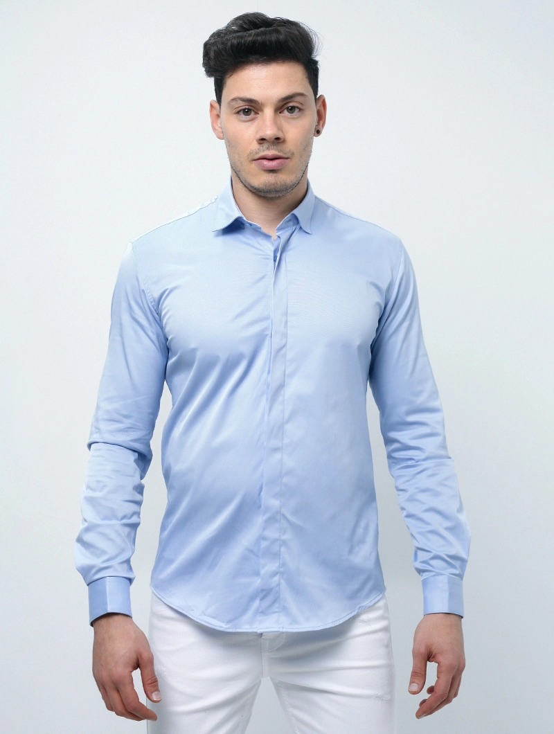 Chemise slim unie